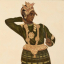 Gaston SUISSE (1896-1988) - Danseur indien en tenue traditionnelle. Vers 1932.
